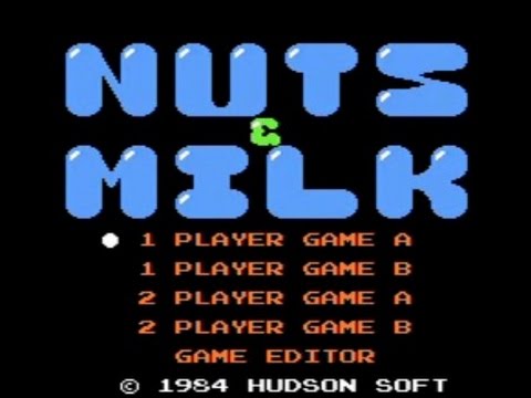 【ファミコン】　ナッツ＆ミルク　全５０面オールクリア　【レトロゲーム】