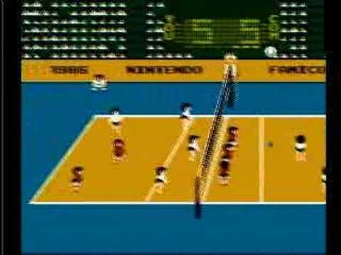 ファミコン・ディスクシステム版バレーボール：トレーニングモード