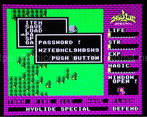 ハイドライドスペシャルのデータセーブ