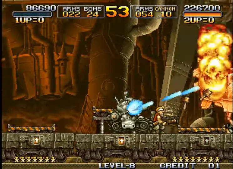 メタルスラッグプレイ画面